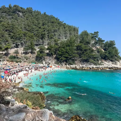 Taşöz Adasının (Thassos) Ünlü Plajlarından Marble Beach Analizi